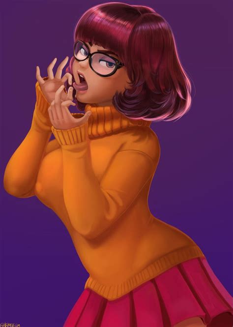 She always wears thick-framed square glasses and has green eyes [2]. . Rule 34 velma